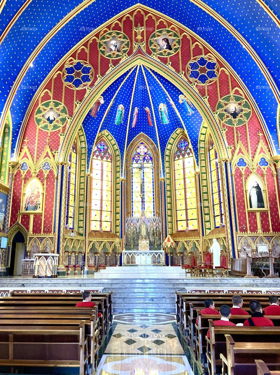 (Catholic Church Basílica Nossa Senhora do Rosário, Caieiras, Brazil). 🇧🇷 Ó Maria, Nossa Senhora, rogai por nós que recorremos a vós. Amém. / 