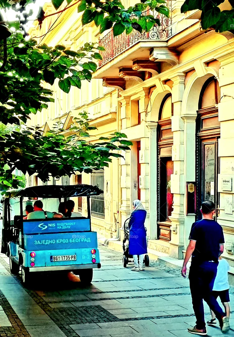 walking by