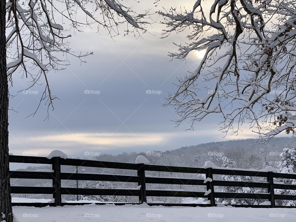 Mountains right after snow storm. Beautiful 