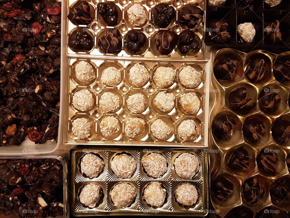 homemade chocolate pralines