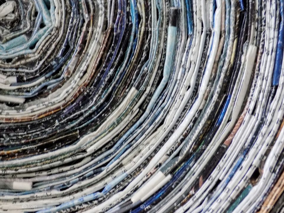 Colorful folded paper