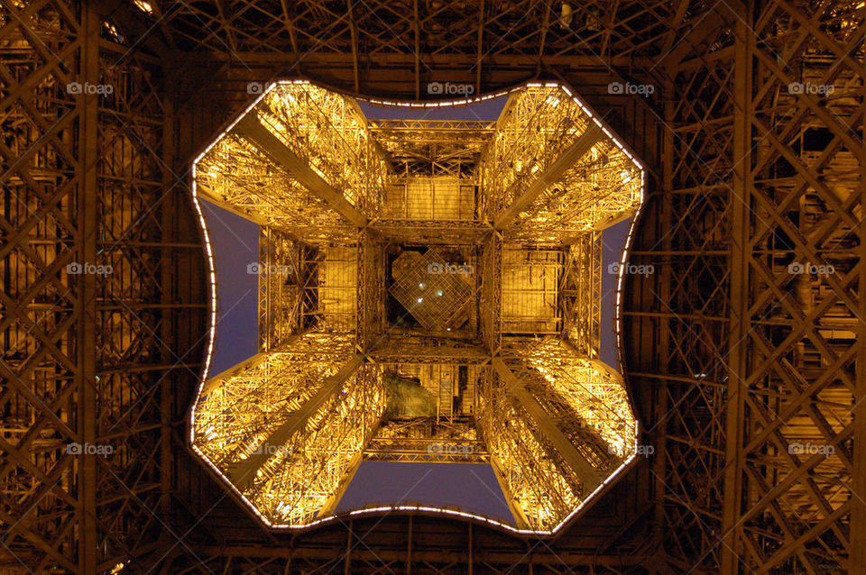 Eiffel tower from below