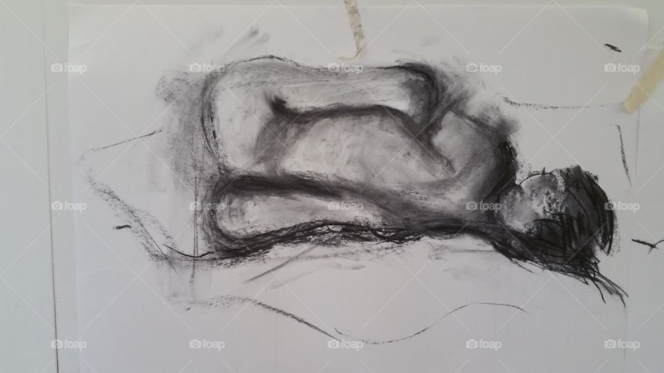 Art, Chalk Out, One, No Person, Print