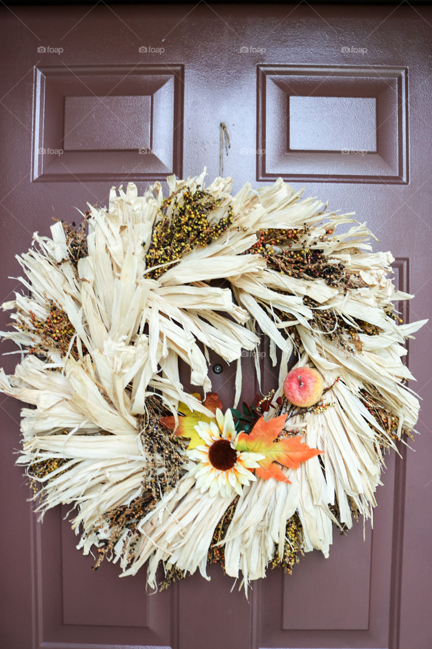Fall Door Wreath 