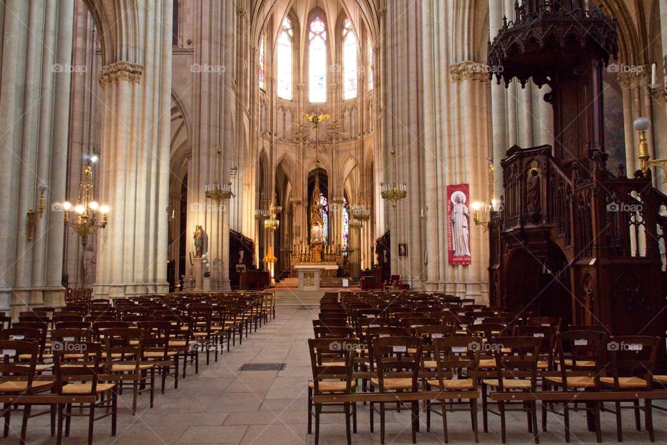 interior of the cathedral