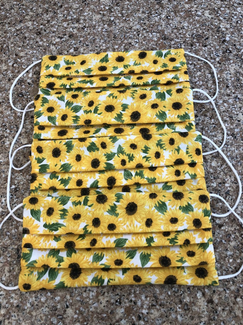 Beautiful sunflower masks I sewed together with lots effort and love. Stay safe and healthy!