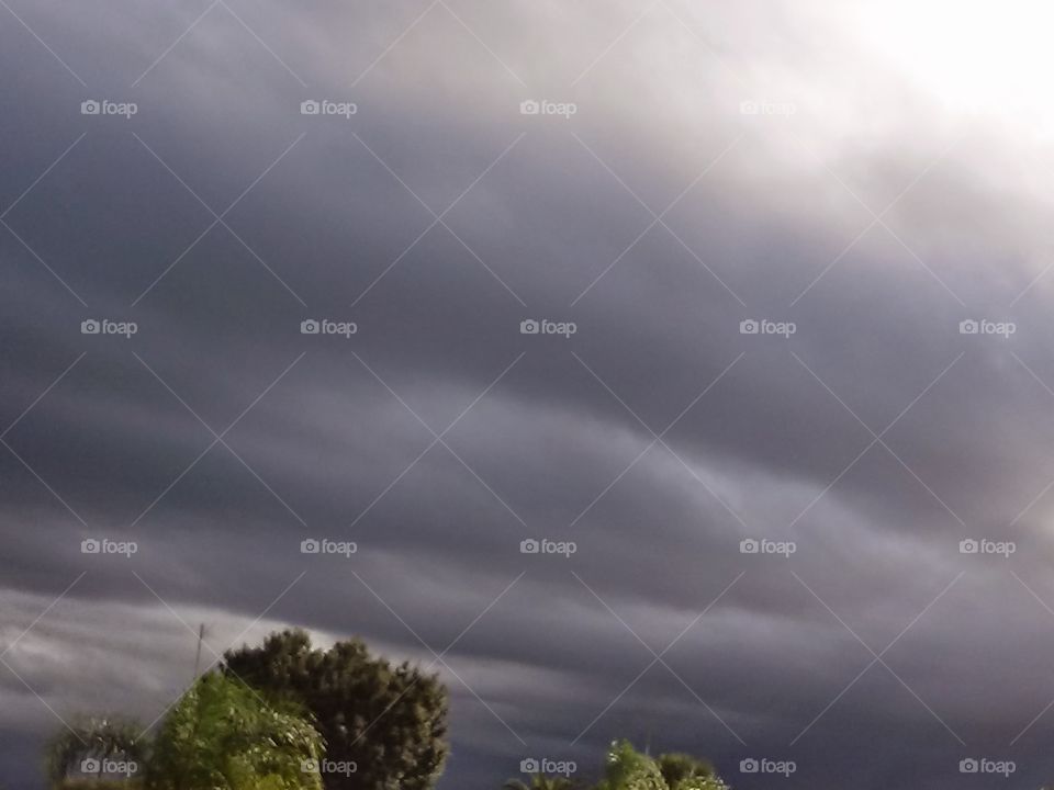 Florida afternoon storm . storm clouds 