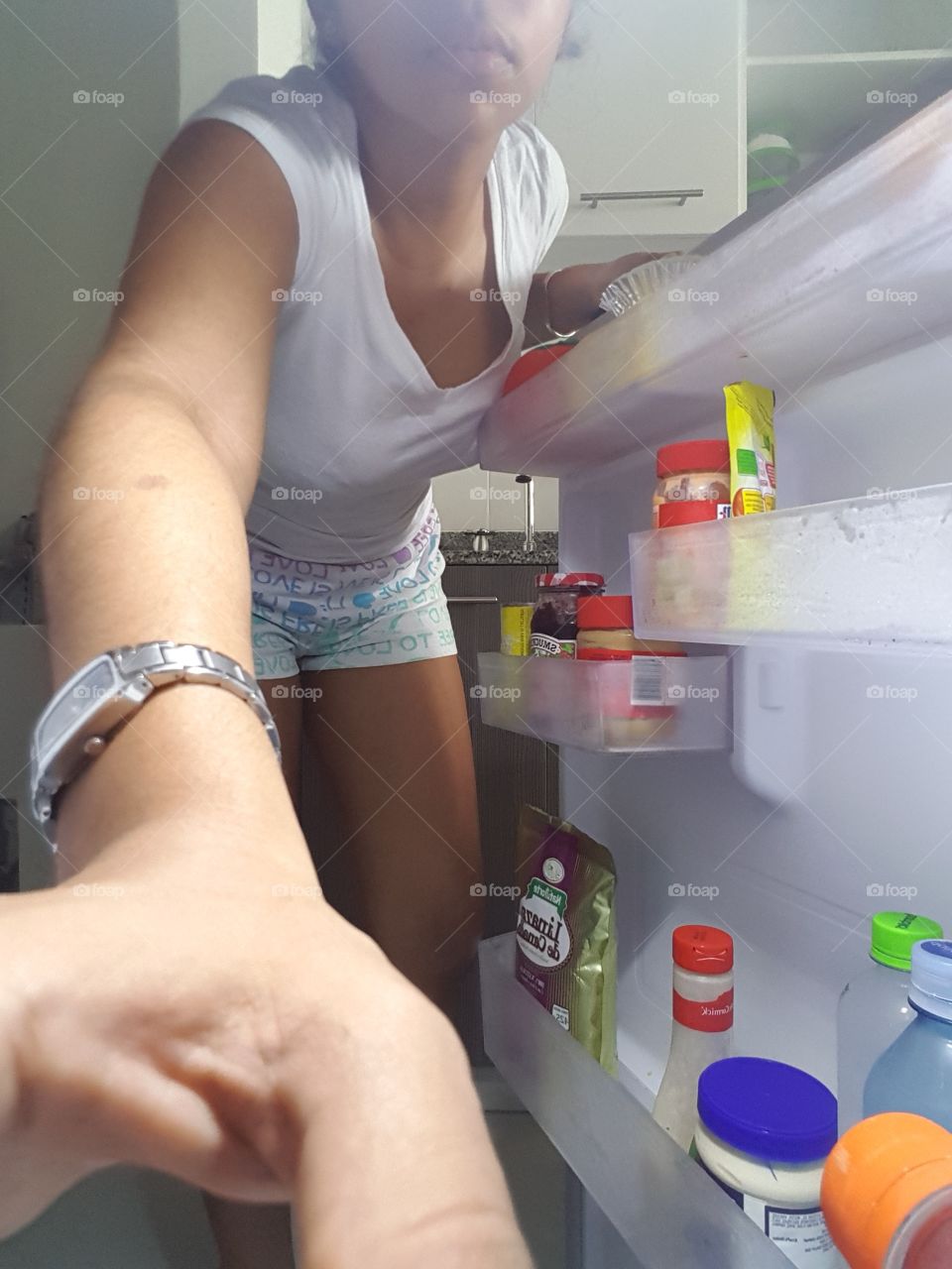 in the fridge