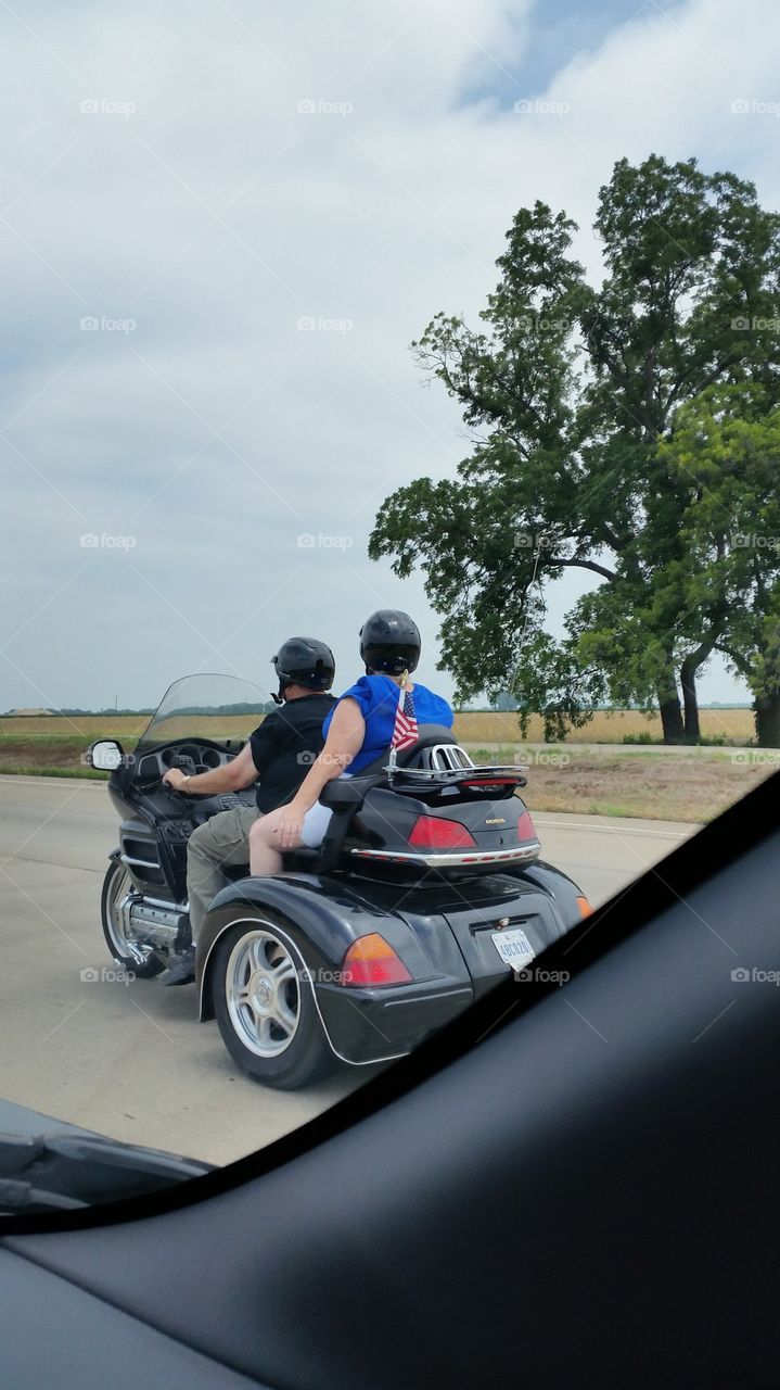 Two on a Motorized Trike