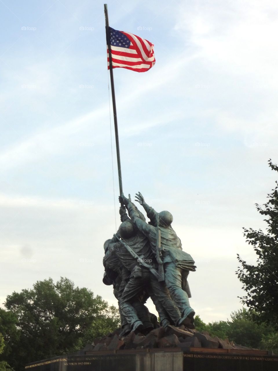 Reaching to Raise the Flag