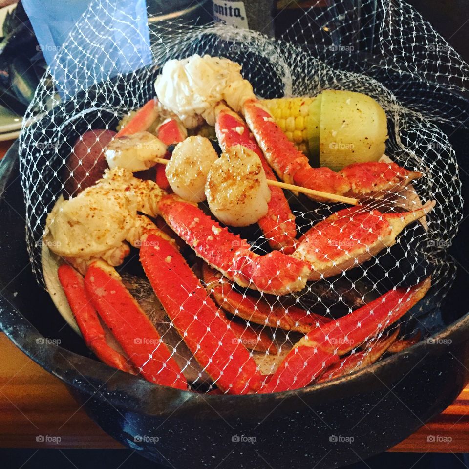 seafood broil bucket from crafty crab palm bay fl