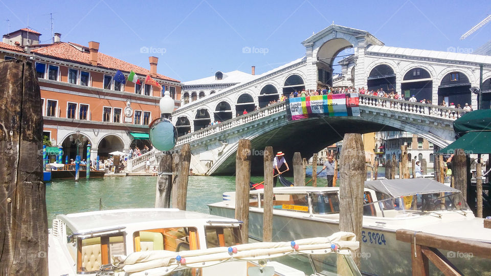 Rialto bridge. Rialto bridge in Venice