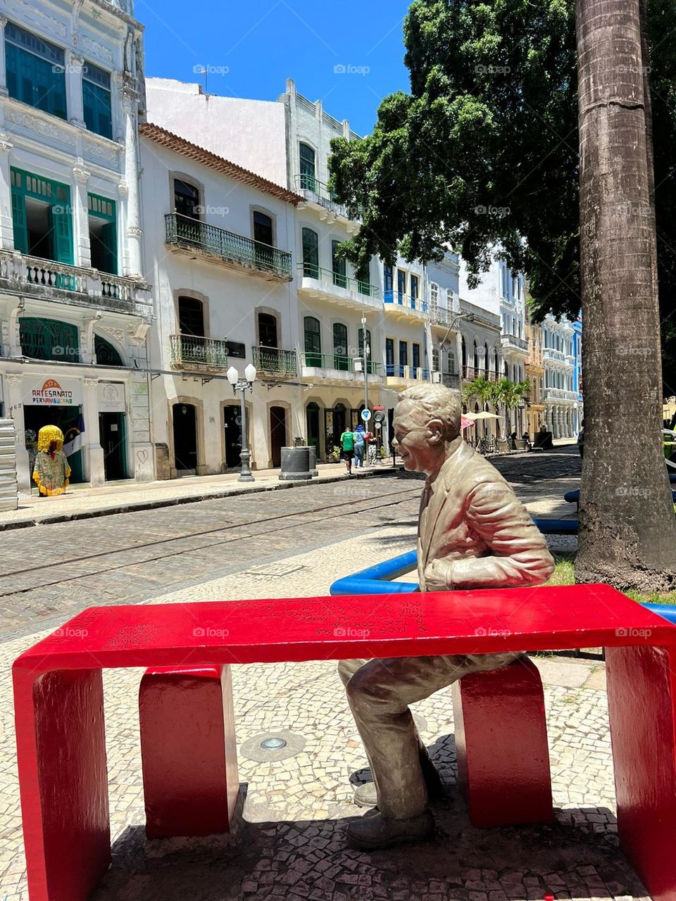 Estátua para bater um papo