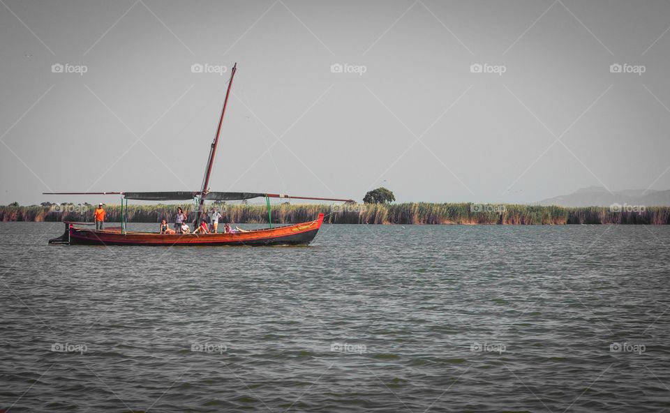 Boat in lake