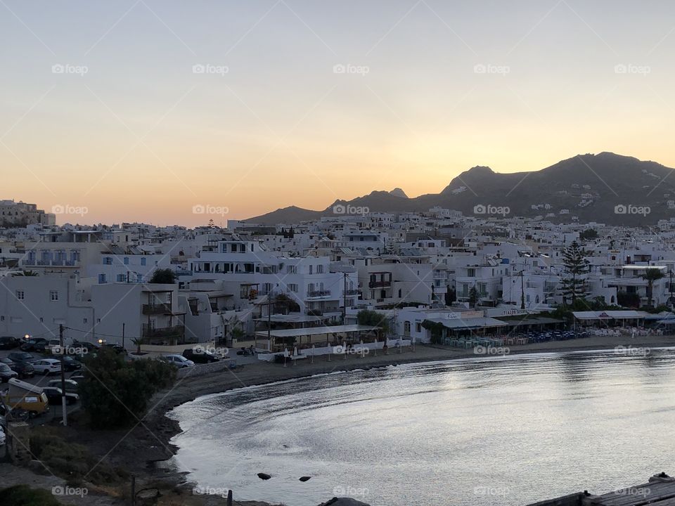Naxos island sunrise pastels