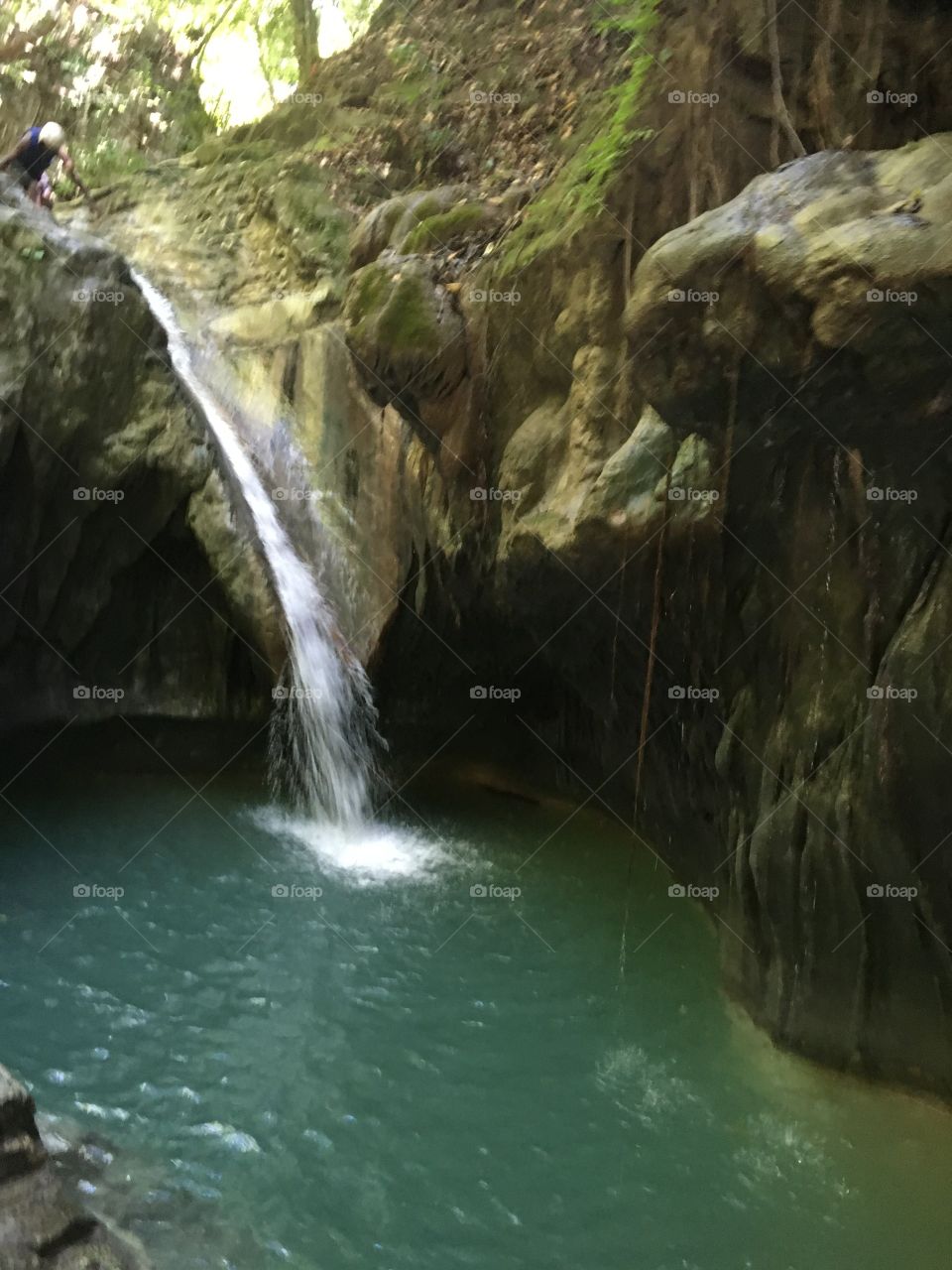 Natural water slide

