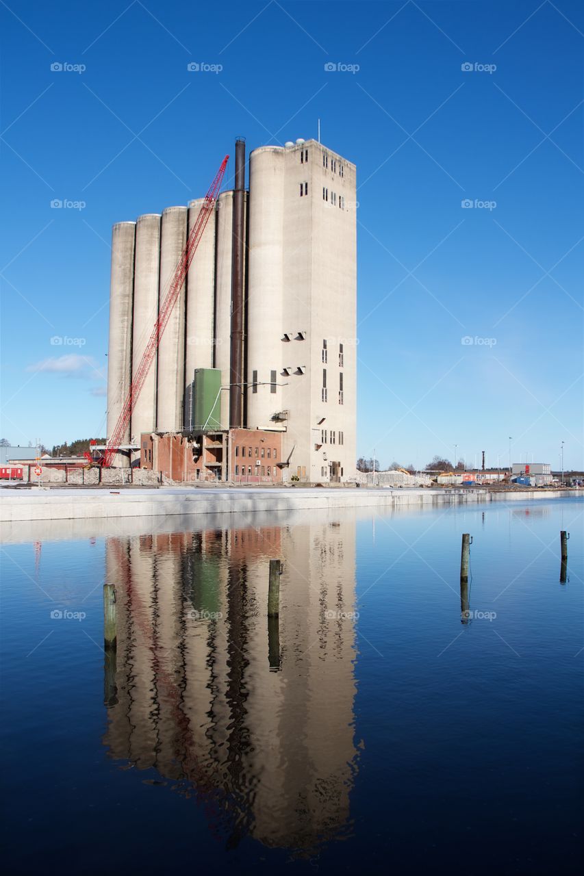 silo in Norrtälje, Sweden