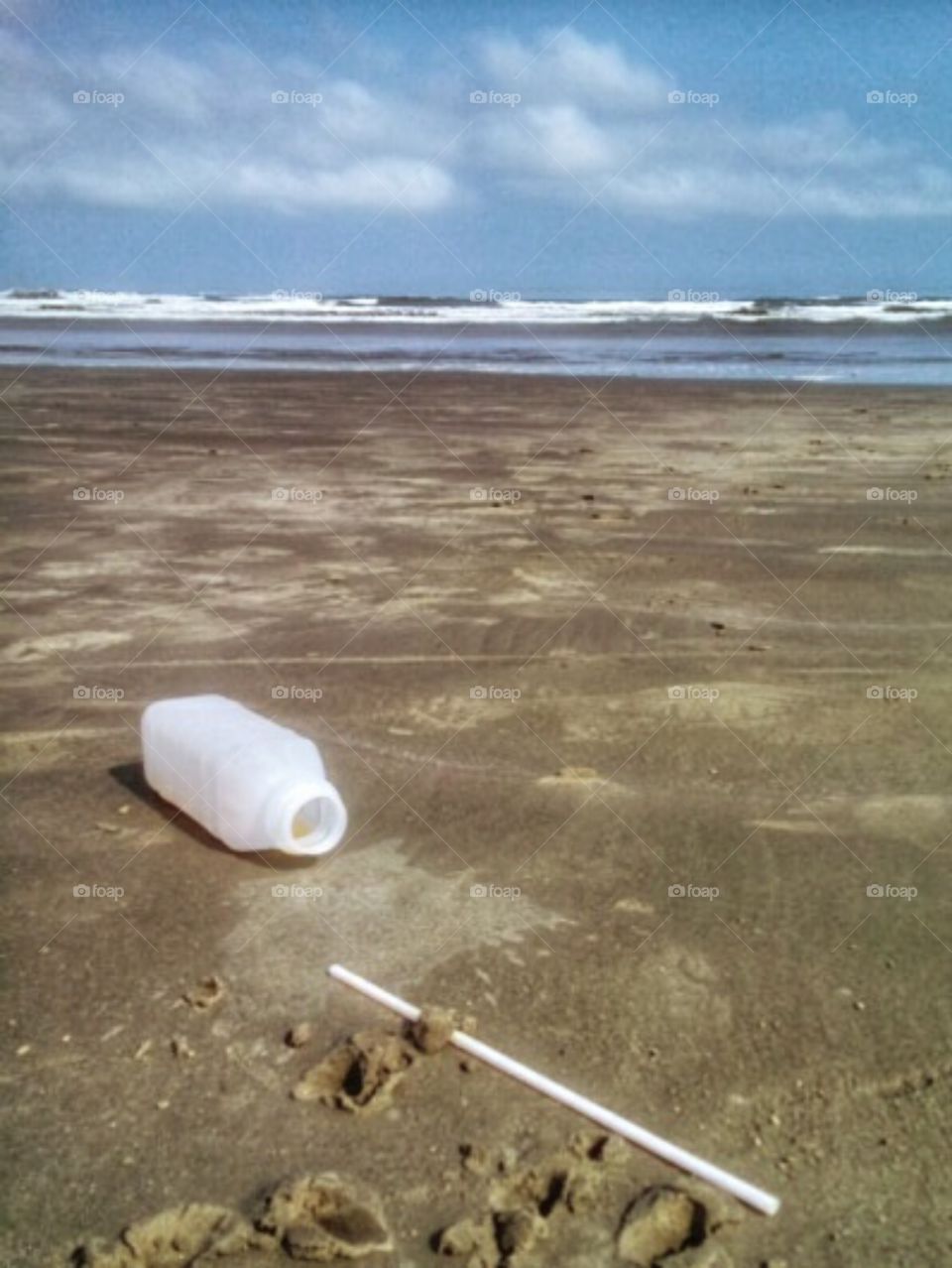 Message in a bottle (2). Environment preservation concept