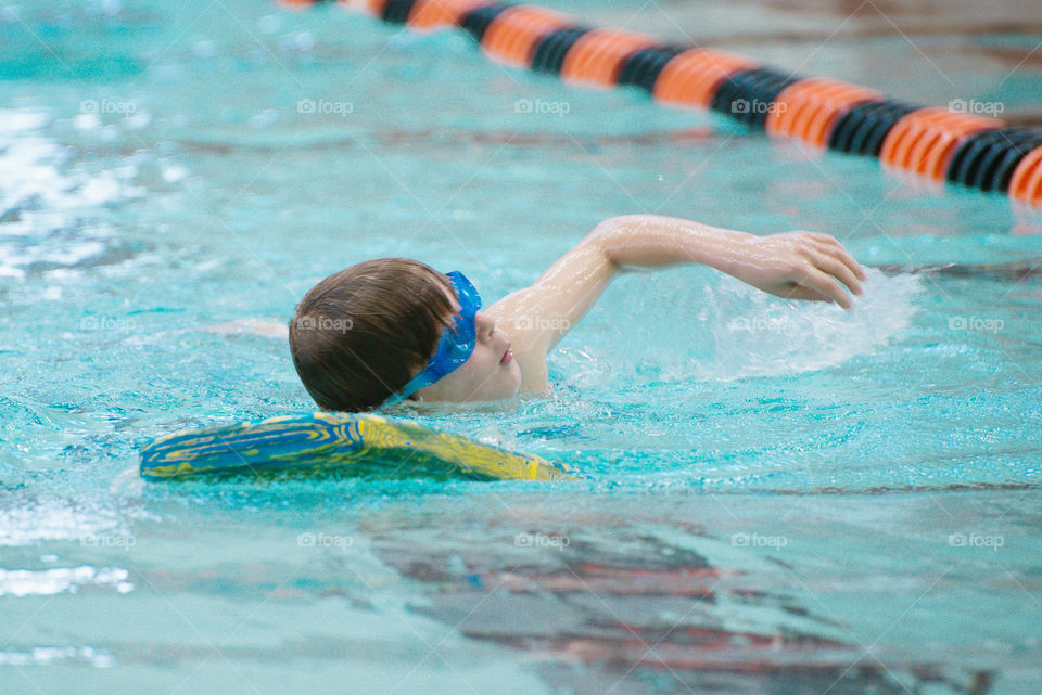 Swimming laps