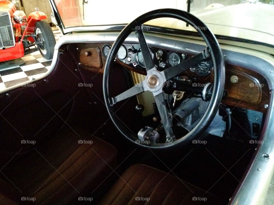 '32.. The interior of a perfectly restored MG
