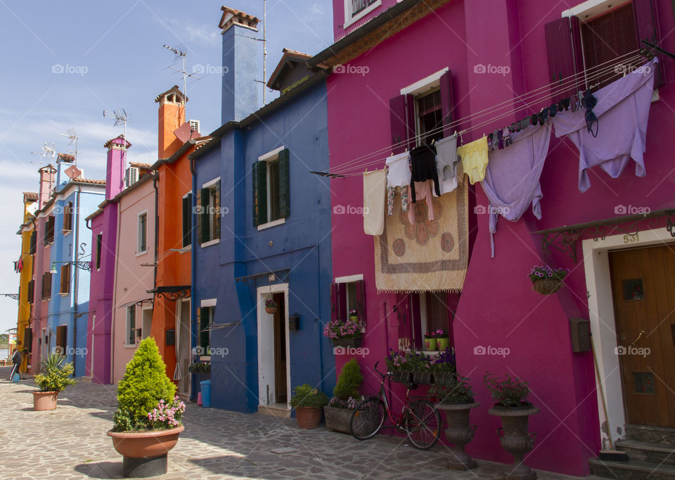 Colorful houses of Burano 