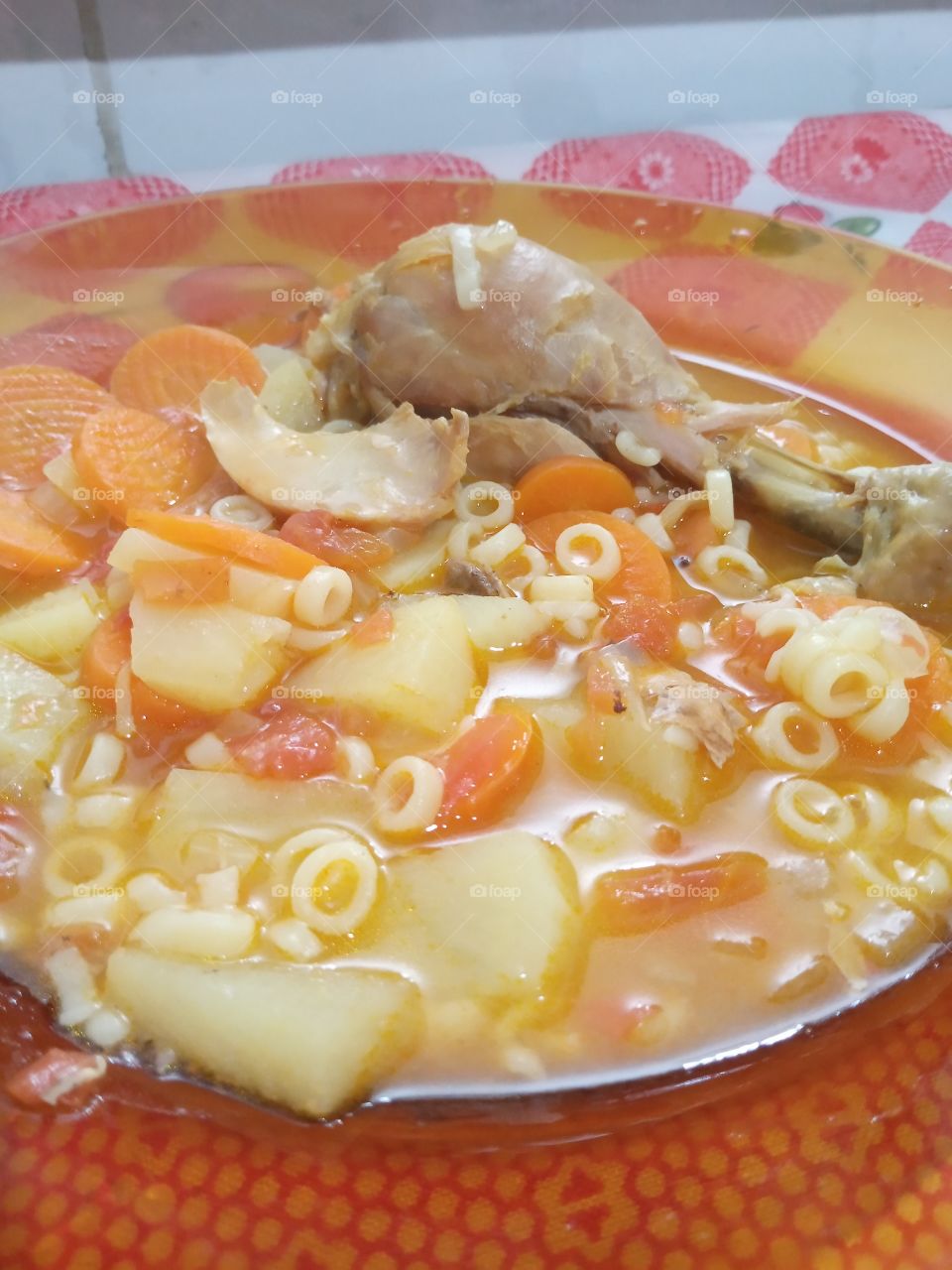 Vegetable Soup With Chicken