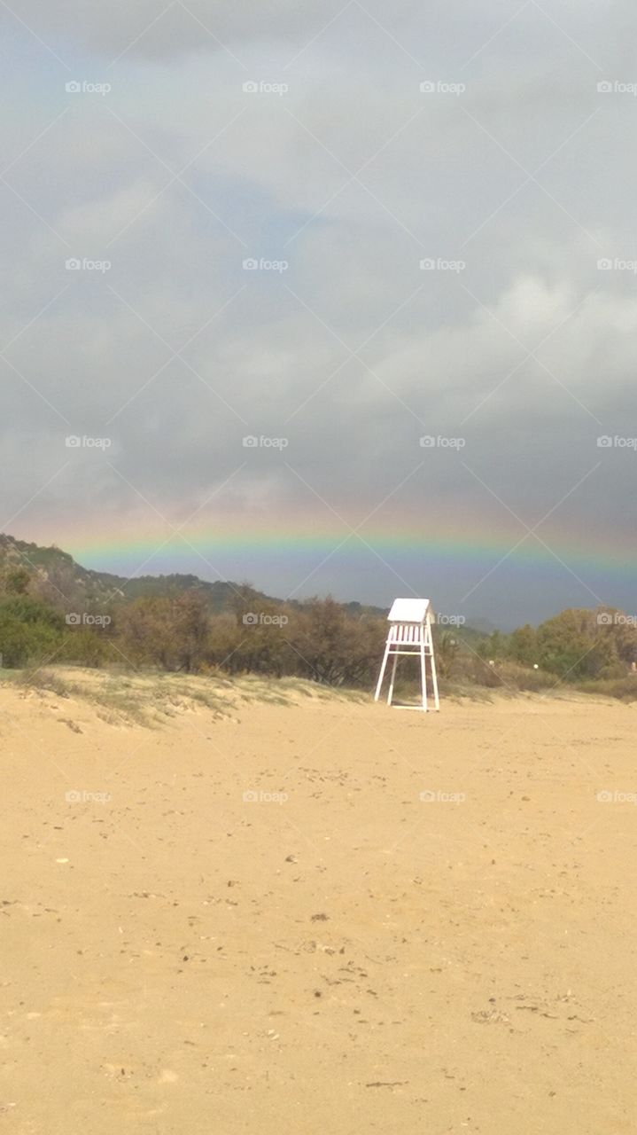 raimbow on the beach