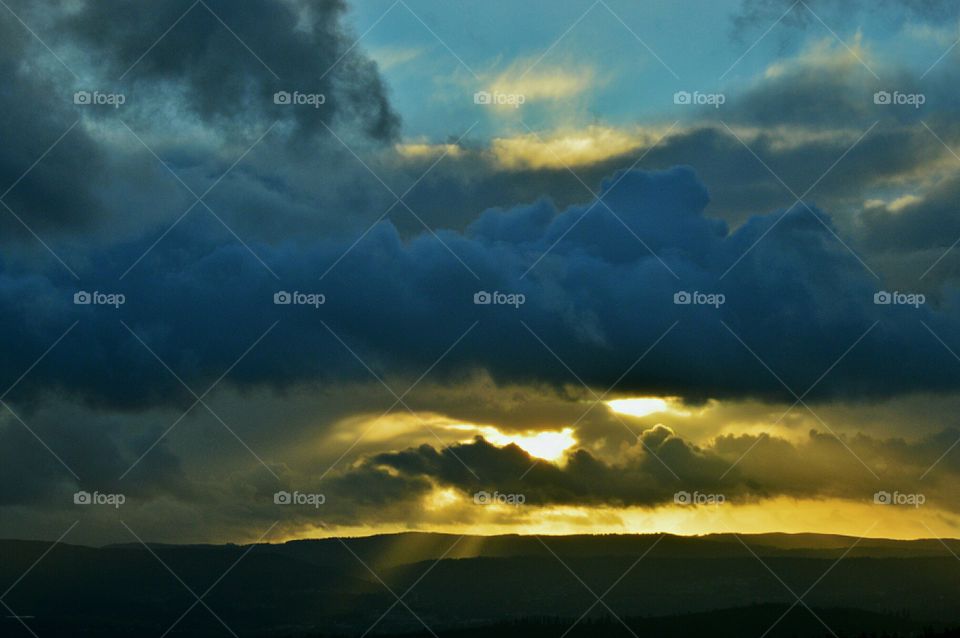 Heavenly Clouds. View from Mount Pedroso, Santiago de Compostela