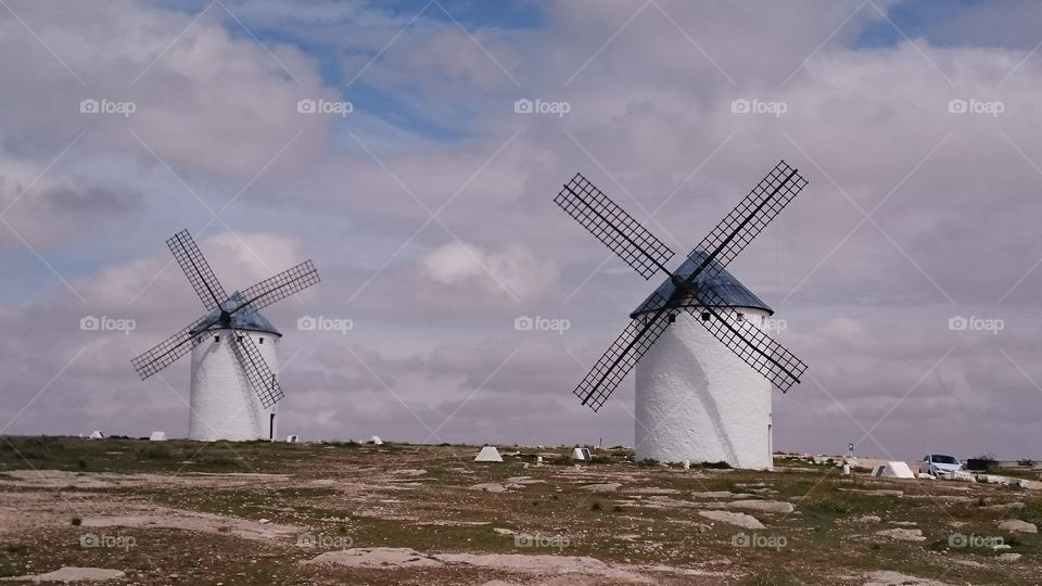 Don Quixote's windmills IV. taken at campo de criptana, la mancha, Spain 
