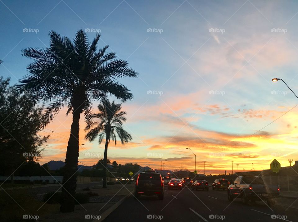 Beautiful AZ sunrise during commute