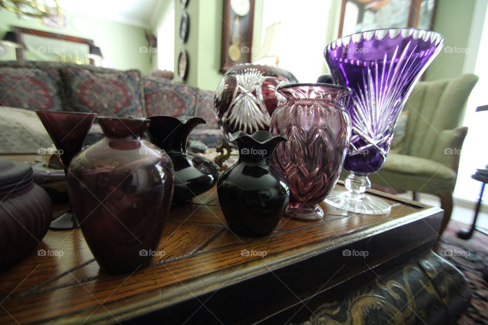 glass purple vase colored by jaedelrey