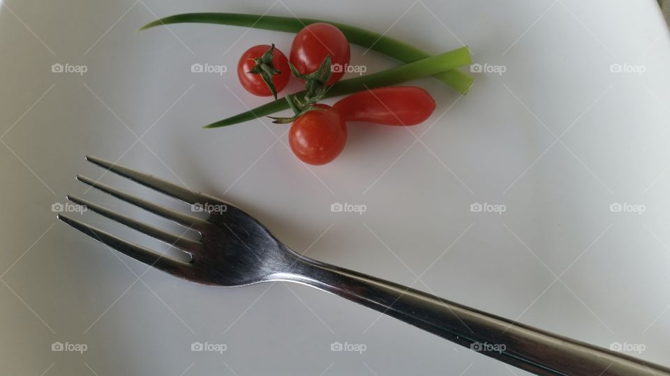 small tomates on plate