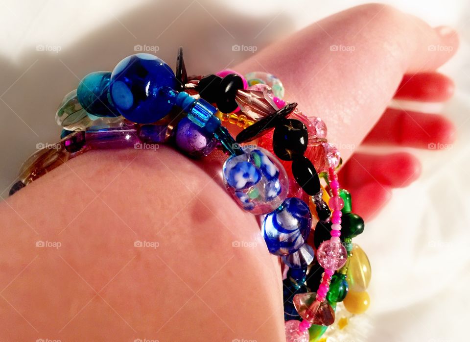 Beautiful rainbow bracelet to go with all your outfits 