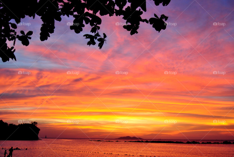 Sunset at the beach