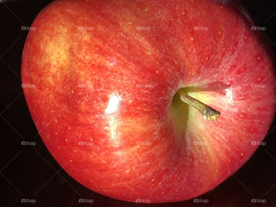 Colorful red apple