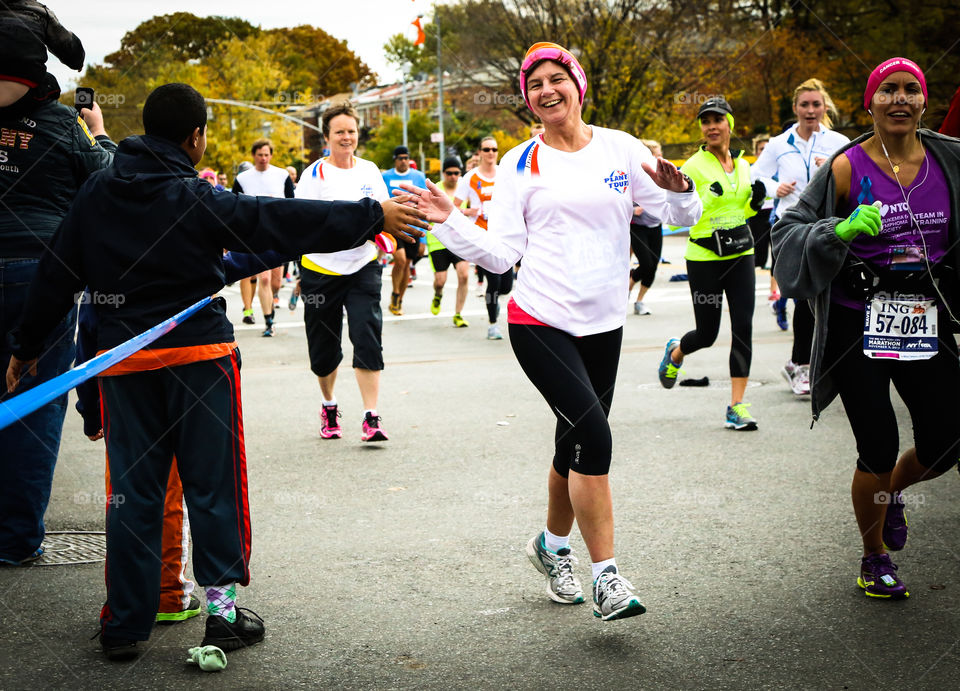 No Bounds. NYC Marathon, where the joy of running knows no bounds