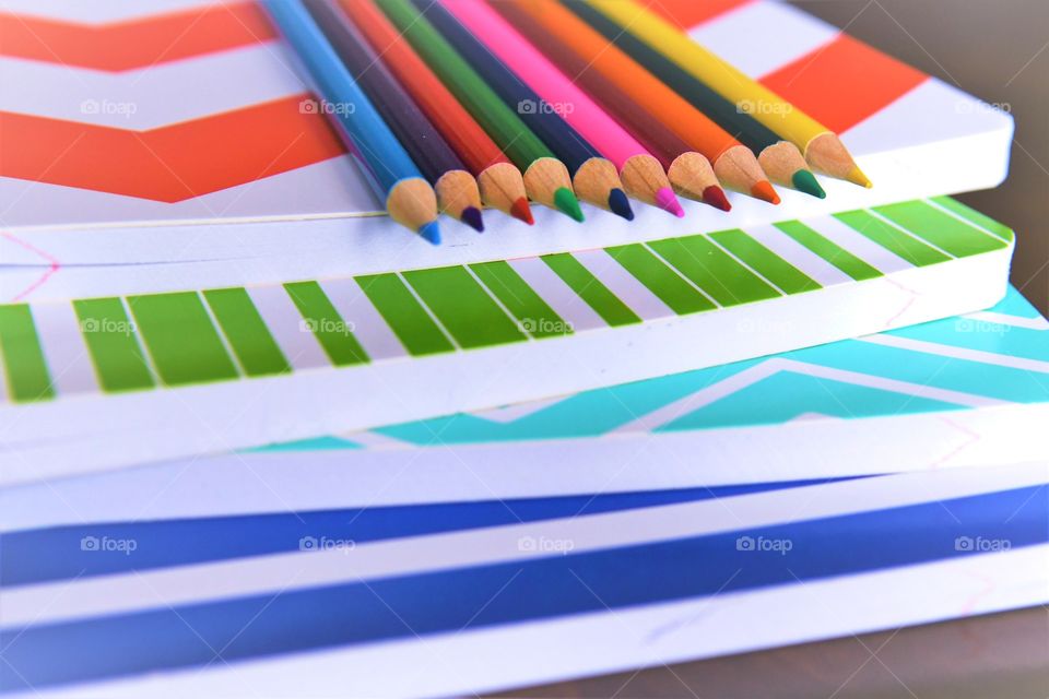 Paper, Rainbow, Pencil, Education, Coloring