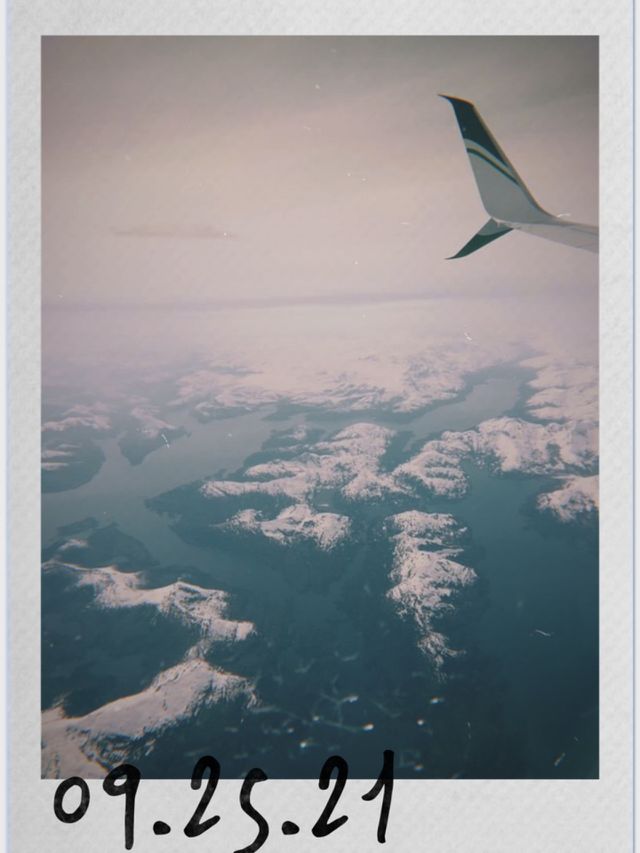 Take me back up to where skies are blue