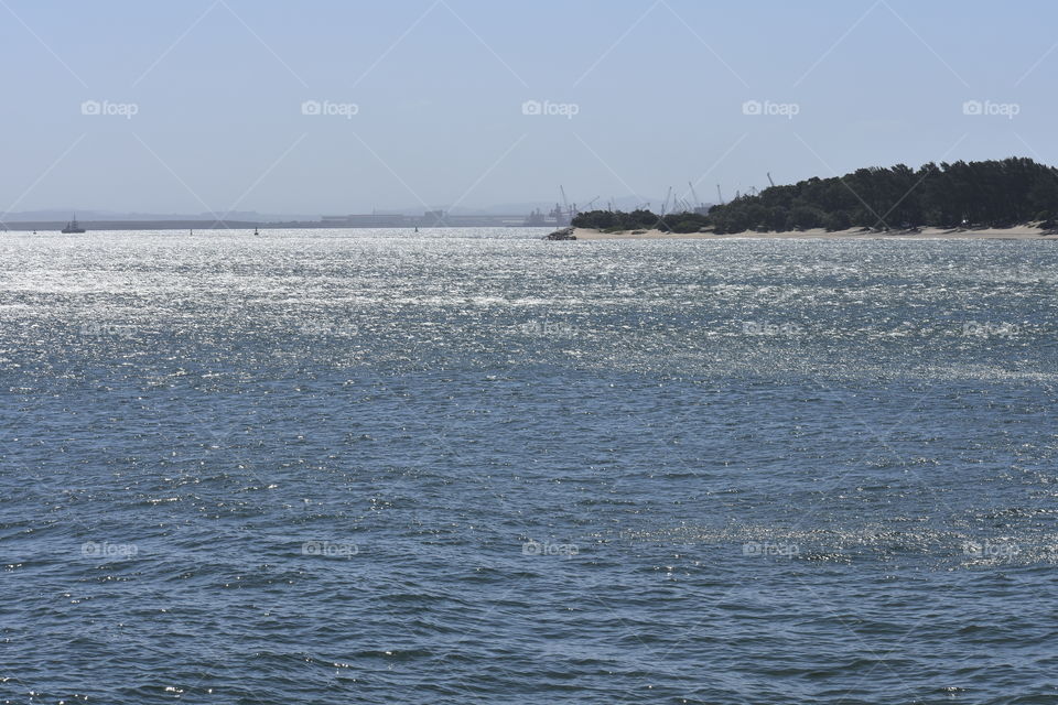Habour's Blue And Silver Water