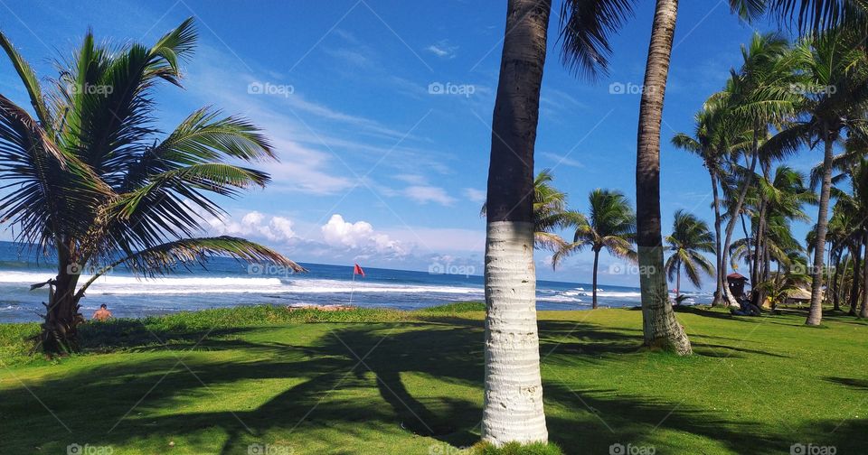 Beautiful landscape of Vilas do Atlântico beach