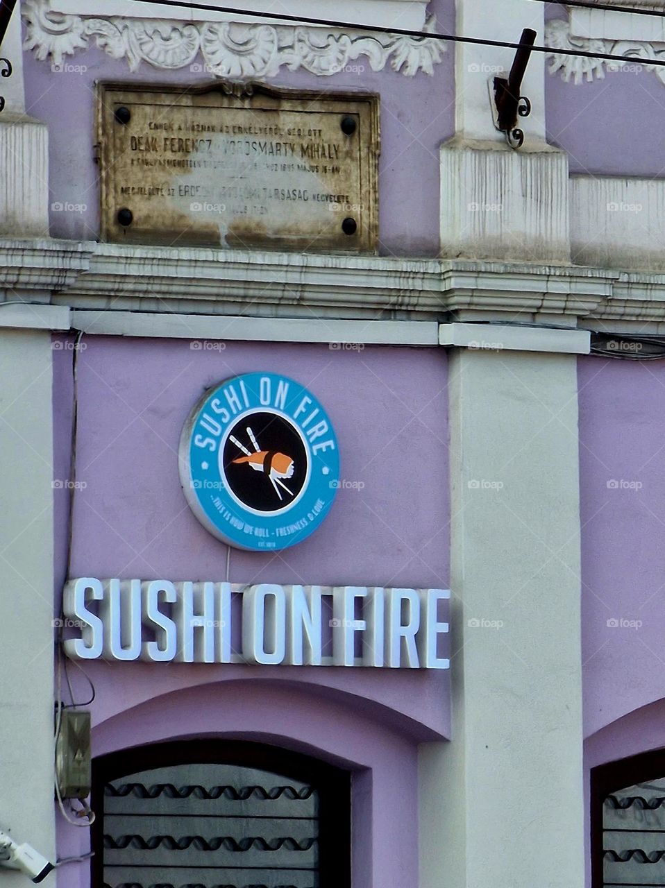 Sushi on fire