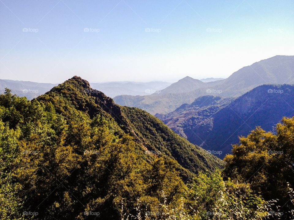 Scenic view of mountains