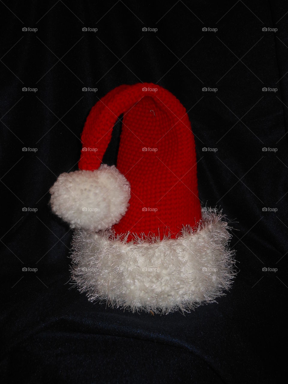 Crocheted Santa hat