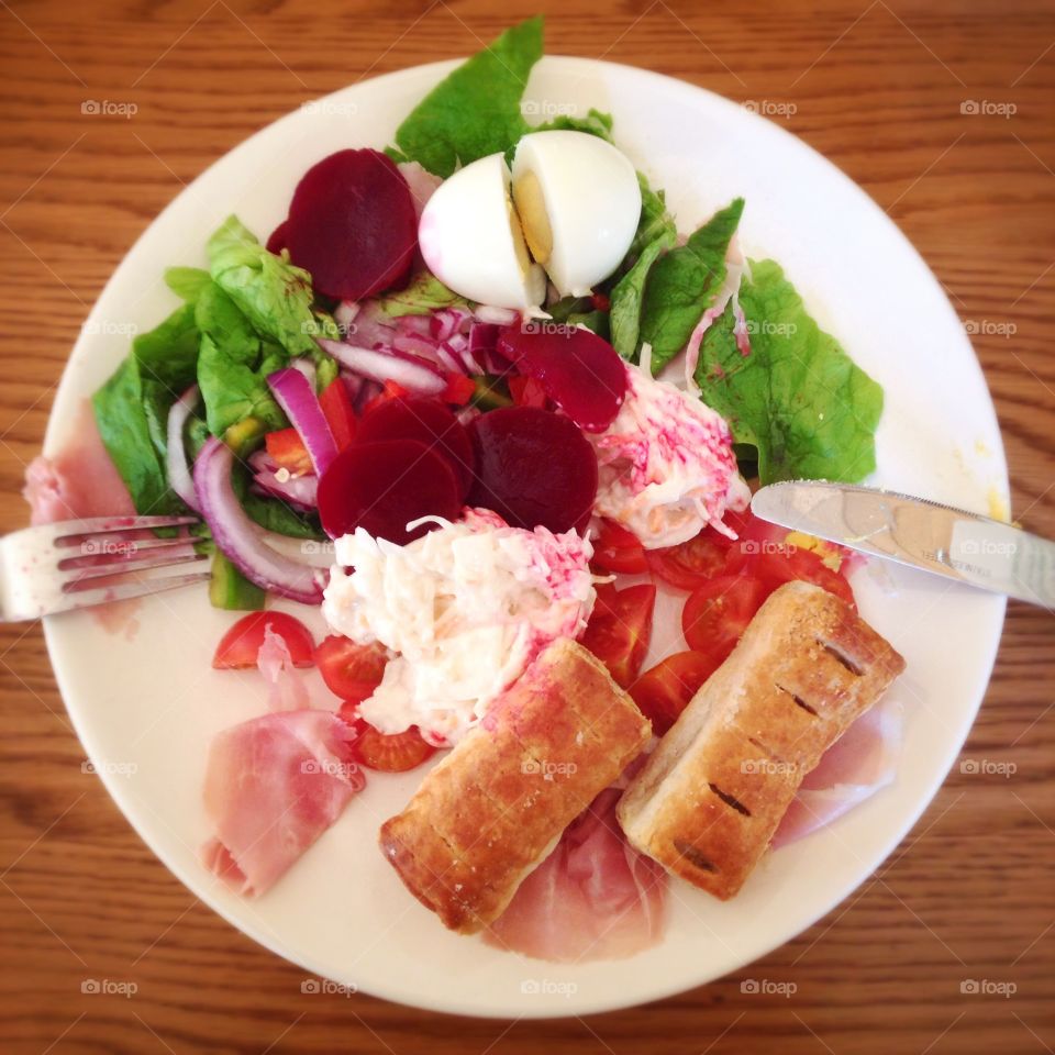 Plate of salad. Plate of salad