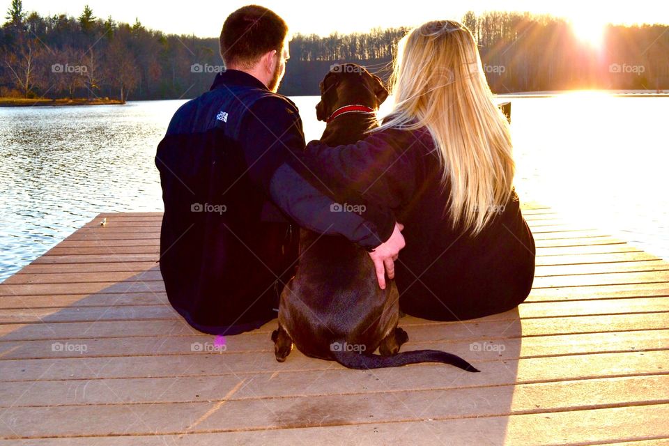 The golden hour . Sunset watching 