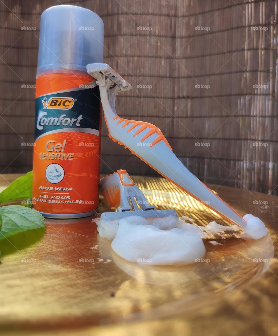 Shaving cream and razors