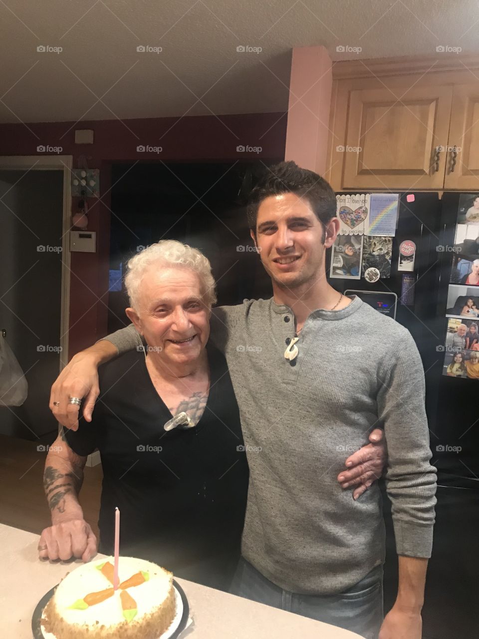Italian Papa and Grandson