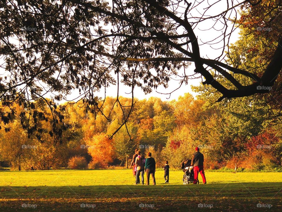 A family walk in Autumn