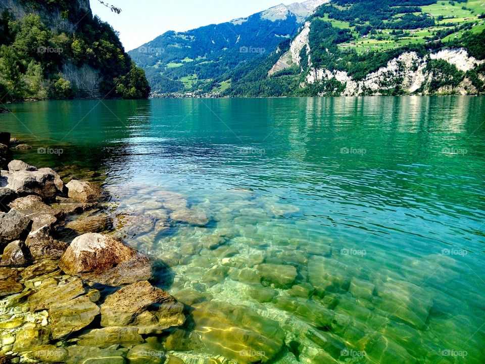 Wallensee Lake in Switzerland