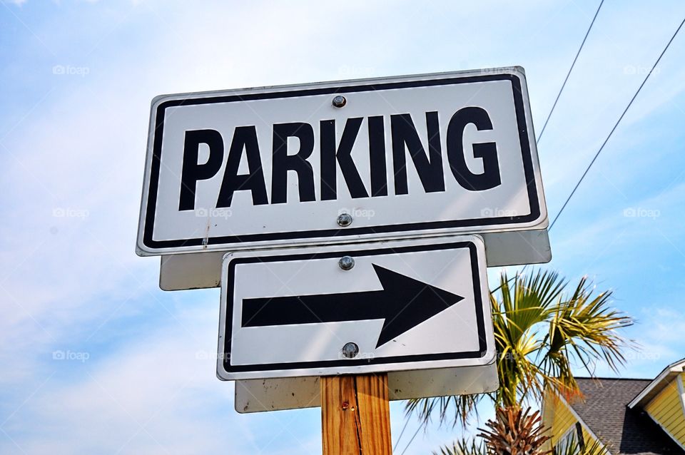 Parking sign 